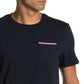Lacoste Men's Knit Pocket T-Shirt Blue Size Small