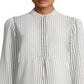 Anne Klein Women's Long Sleeve Dot Tunic White Size S