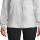 Anne Klein Women's Long Sleeve Dot Tunic White Size S