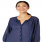 Tommy Bahama Women's Lana Bay Gauze Top Blue Size Large