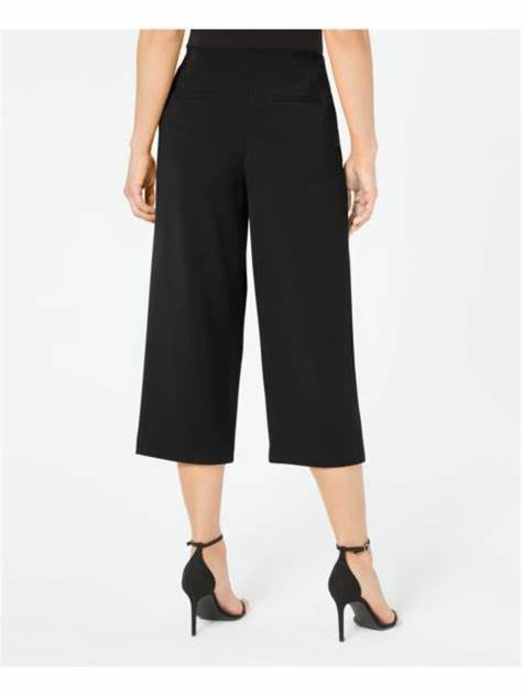 Alfani Women's Belted Wear To Work Pants Black Size 16W