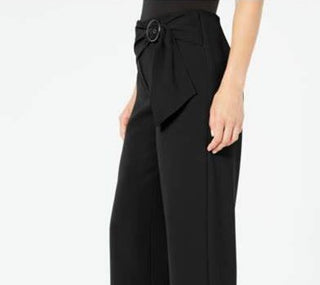 Alfani Women's Belted Wear To Work Pants Black Size 16W
