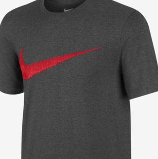 Nike Mens Athletic cut Size L The Nike Tee Gray Size Small red swoosh T-Shirt