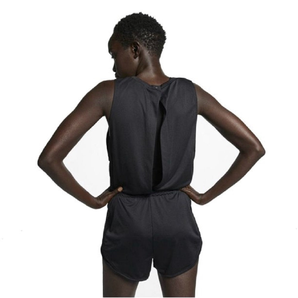 Nike Women's Dri Fit Running Romper Black Size Small