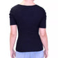 Crave Fame Junior's Puff Sleeve Ribbed Knit Top Black Size XS