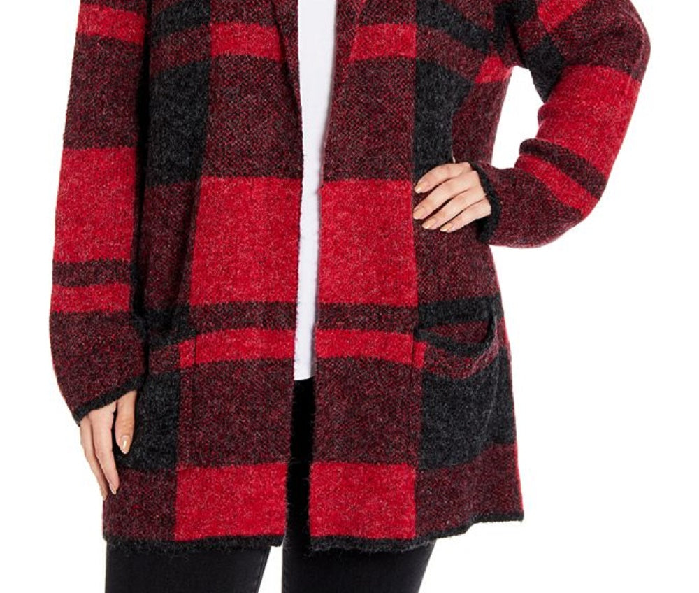 Joseph Women's Plaid Coat Red Size 1X