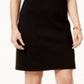 Karen Scott Women's Cotton Elbow Sleeve Dress Black Size Petite Medium
