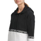 DKNY Women's Sport Colorblocked Hoodie Black Size M