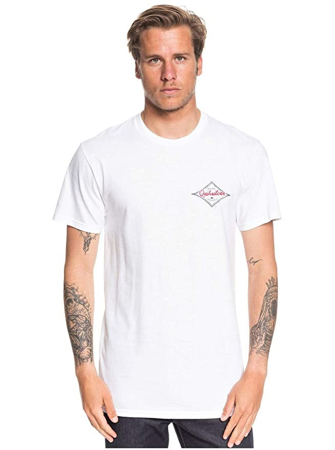 Quiksilver Men's Diamond Wave Shirt White Size Medium