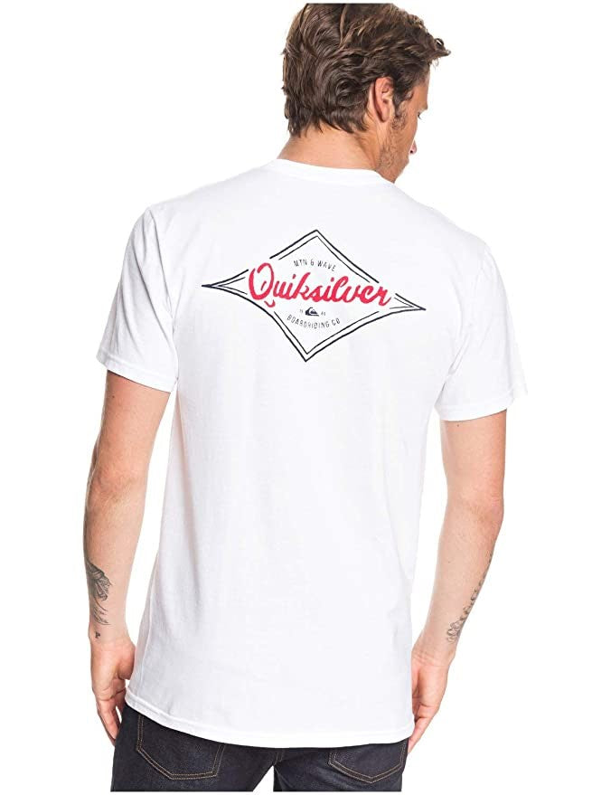 Quiksilver Men's Diamond Wave Shirt White Size Medium
