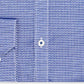 Ryan Seacrest Distinction Men's Ultimate Slim Fit Non Iron Performance Stretch Pattern Dress Shirt Blue Size L