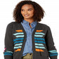 Pendleton Women's Cactus Bloom Cardigan Gray Size Small