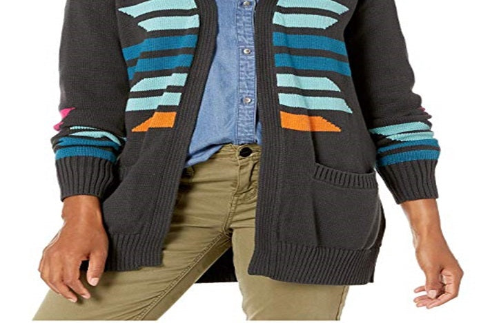 Pendleton Women's Cactus Bloom Cardigan Gray Size Small