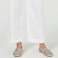 Charter Club Women's Wide Leg Belted Pants White Size 6
