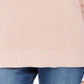 Charter Club Women's Lurex V Neck Sweater Pink Size X-Small