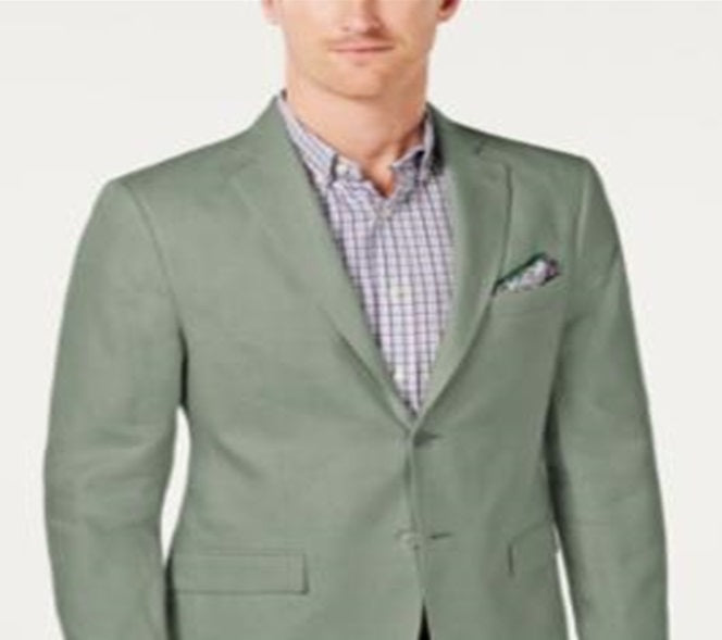 Ralph Lauren Men's Classic Fit Ultra Flex Solid Linen Sport Coat Green Size 38