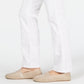 Charter Club Women's Lexington Straight Leg Braid-Stripe Jeans White Size 8