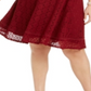 Charter Club Women's Plus Size Lace Fit Flare Dress Red Size 3X