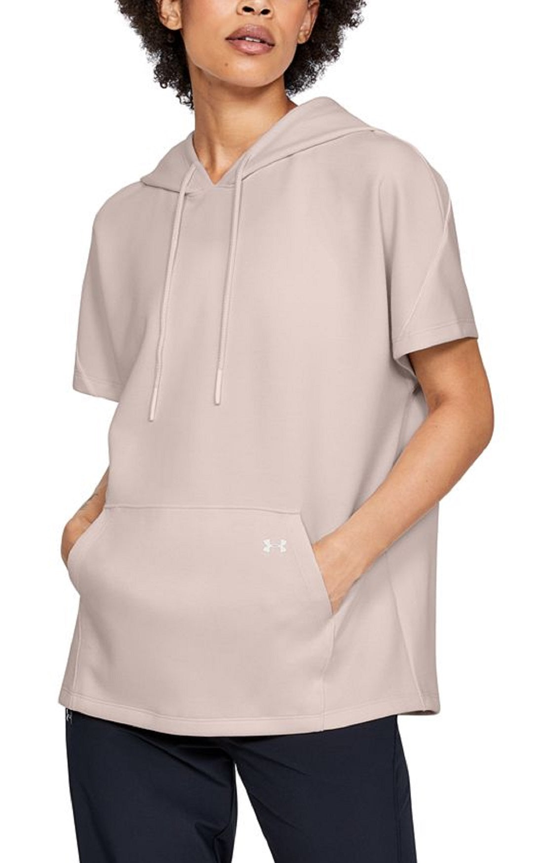 Under Armour Women's Apex Double Knit Hooded -Pink  Size Large