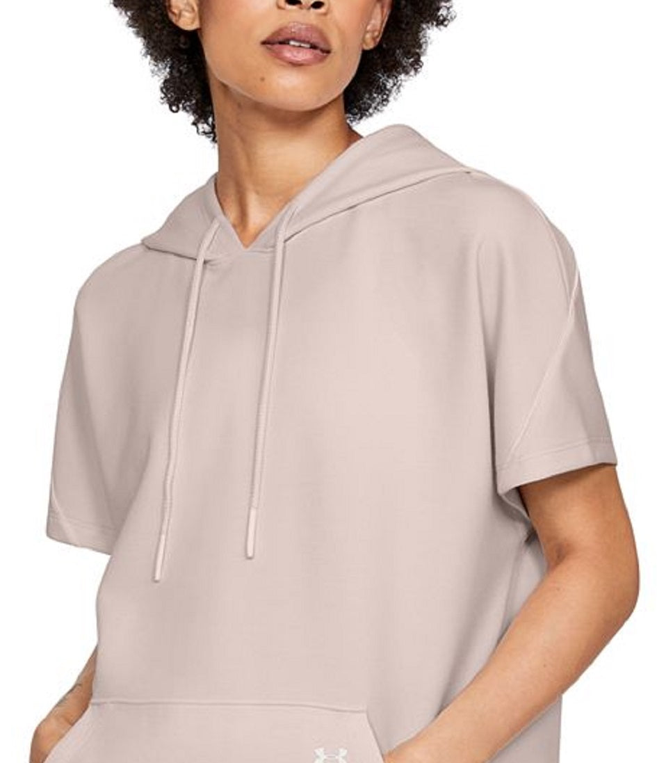 Under Armour Women's Apex Double Knit Hooded -Pink  Size Large