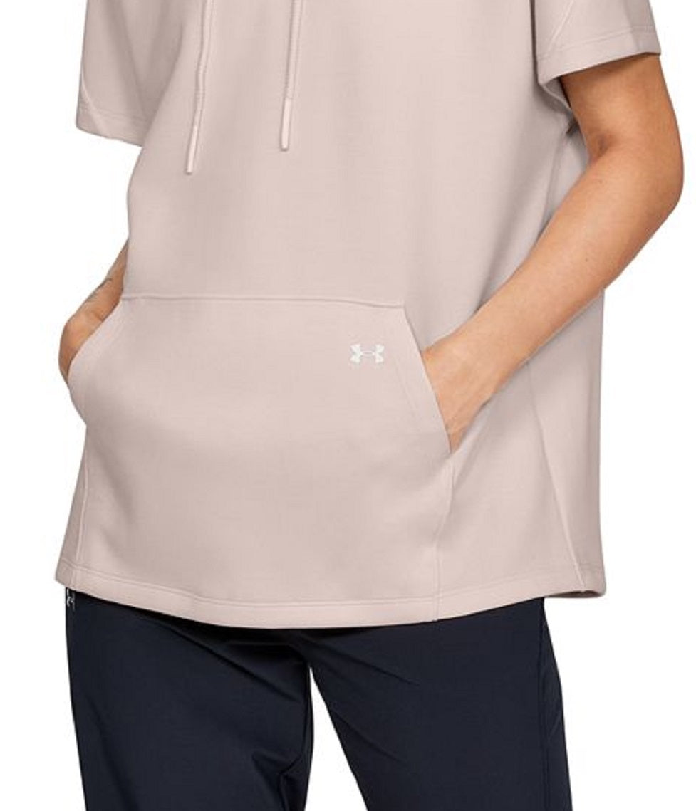 Under Armour Women's Apex Double Knit Hooded -Pink  Size Large