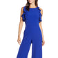 Julia Jordan Women's Flutter Sleeve Jumpsuit Blue Size 12