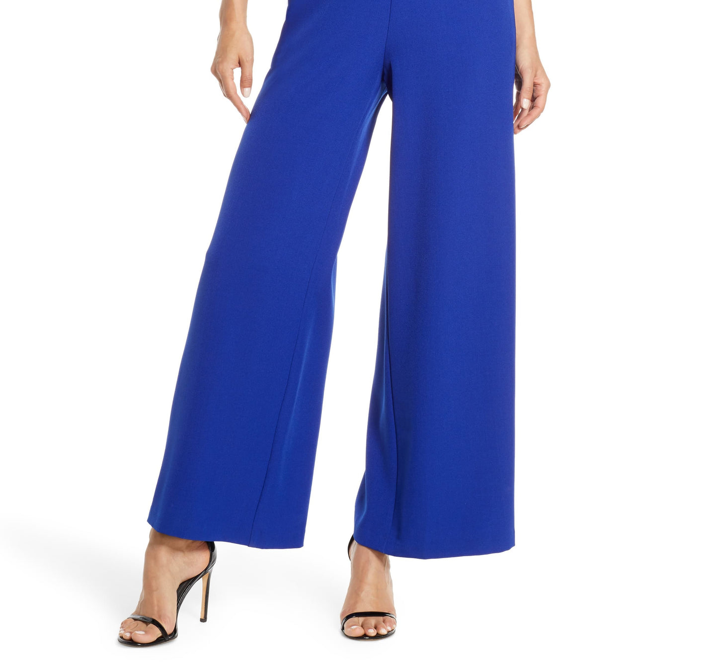 Julia Jordan Women's Flutter Sleeve Jumpsuit Blue Size 12