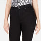 INC International Concepts Women's Grommet Detail Skinny Crop Jeans Black Size 12