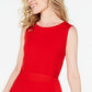 Charter Club Women's Tie Waist MIDI Dress Red Size Large