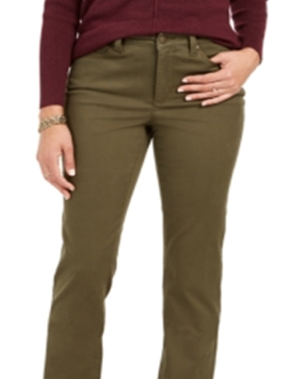 Charter Club Women's Solid Pants Green Size 12 Petite