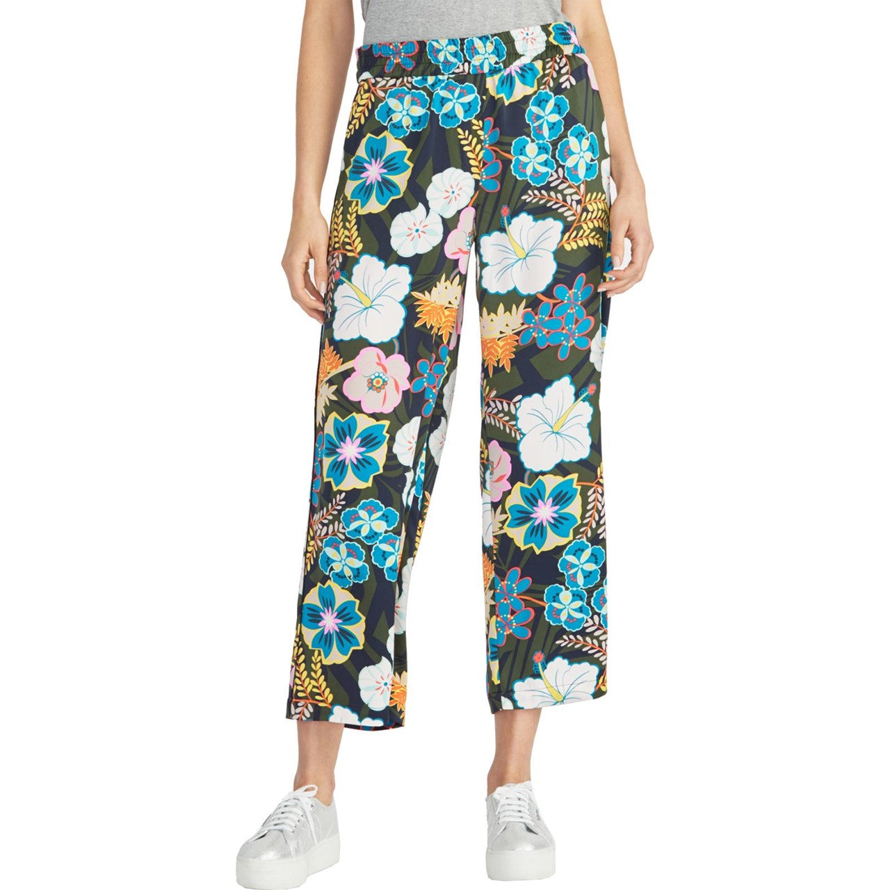 Rachel Rachel Roy Women's Daria Silk Pull on Casual Pants Blue Size Large