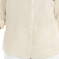 Charter Club Women's Linen Shirt Beige Size S