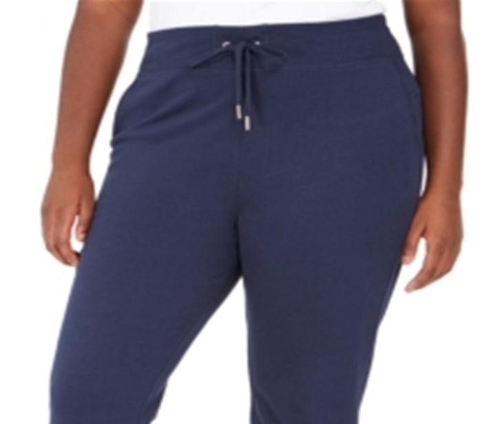 Tommy Hilfiger Women's Sport Plus Logo Joggers Blue Size 0X