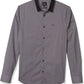 A|X Armani Exchange Men's Long Sleeve Button Shirt  Dobby Lanes Gray Size Large