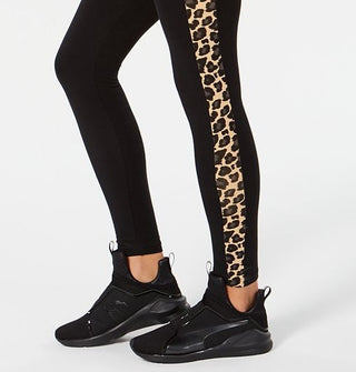 Puma Women's Wild Pack T7 Stripe Leggings Black Size Small