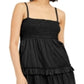 INC International Concepts Women's Smocked Tiered Maxi Dress Black Size XX Large