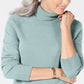 Karen Scott Women's Turtleneck Sweater Green Size Small