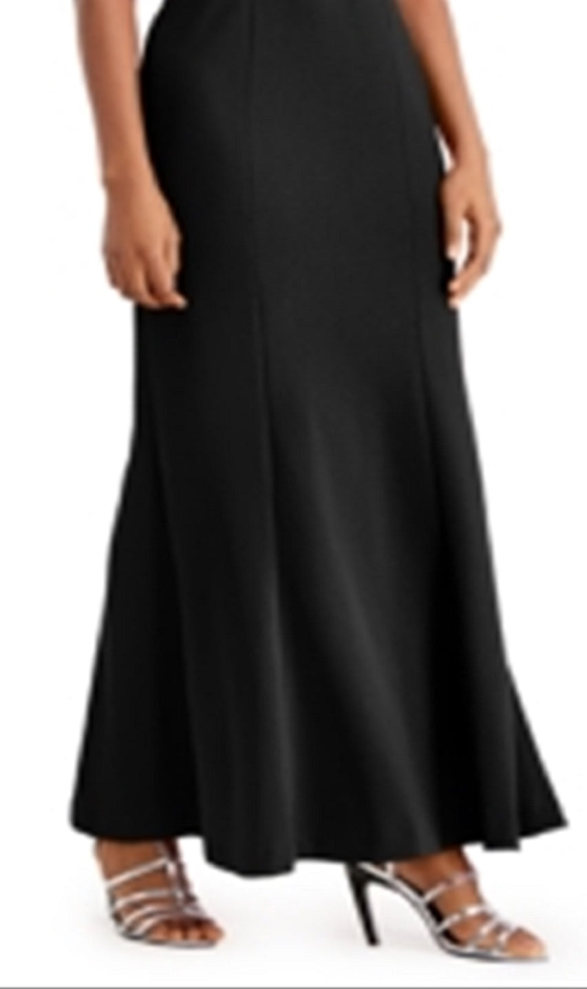 Calvin Klein Women's Off the Shoulder Gown Black Size 6