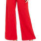 Calvin Klein Women's Sleeveless Square Neck Wide Leg Evening Jumpsuit Red Size 10