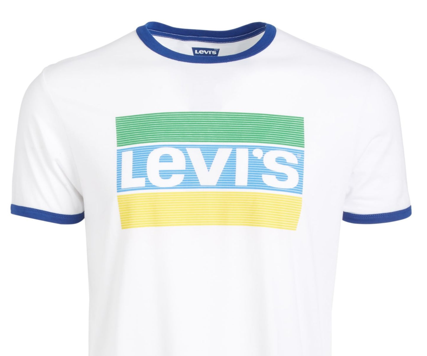 Levi's Men's Teesdale Logo T-Shirt White Size Medium