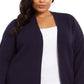 Style & Co Women's Button Trim Cardigan Blue Size 3X