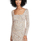 Free People Women's Boho Floral Casual Dress Brown Size 2