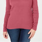 Karen Scott Women's Cotton V Neck Sweater Pink Size X-Large