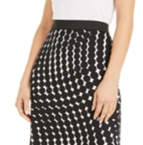 Alfani Women's Printed Scuba Pencil Skirt Black Size XX-Large