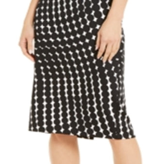 Alfani Women's Printed Scuba Pencil Skirt Black Size XX-Large