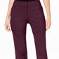 JM Collection Women's Short Tummy Control Curvy Fit Pants Red Size 24X4.5