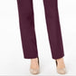 JM Collection Women's Short Tummy Control Curvy Fit Pants Red Size 24X4.5