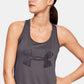 Under Armour Women's Tech Graphic Tank Top Gray Size Medium
