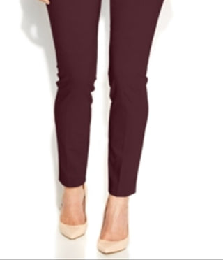 Alfani Women's Tummy Control Pull on Skinny Pants Red Size 12 Petite