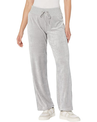 Calvin Klein Women's Velour Wide Leg Pants Gray Size XL